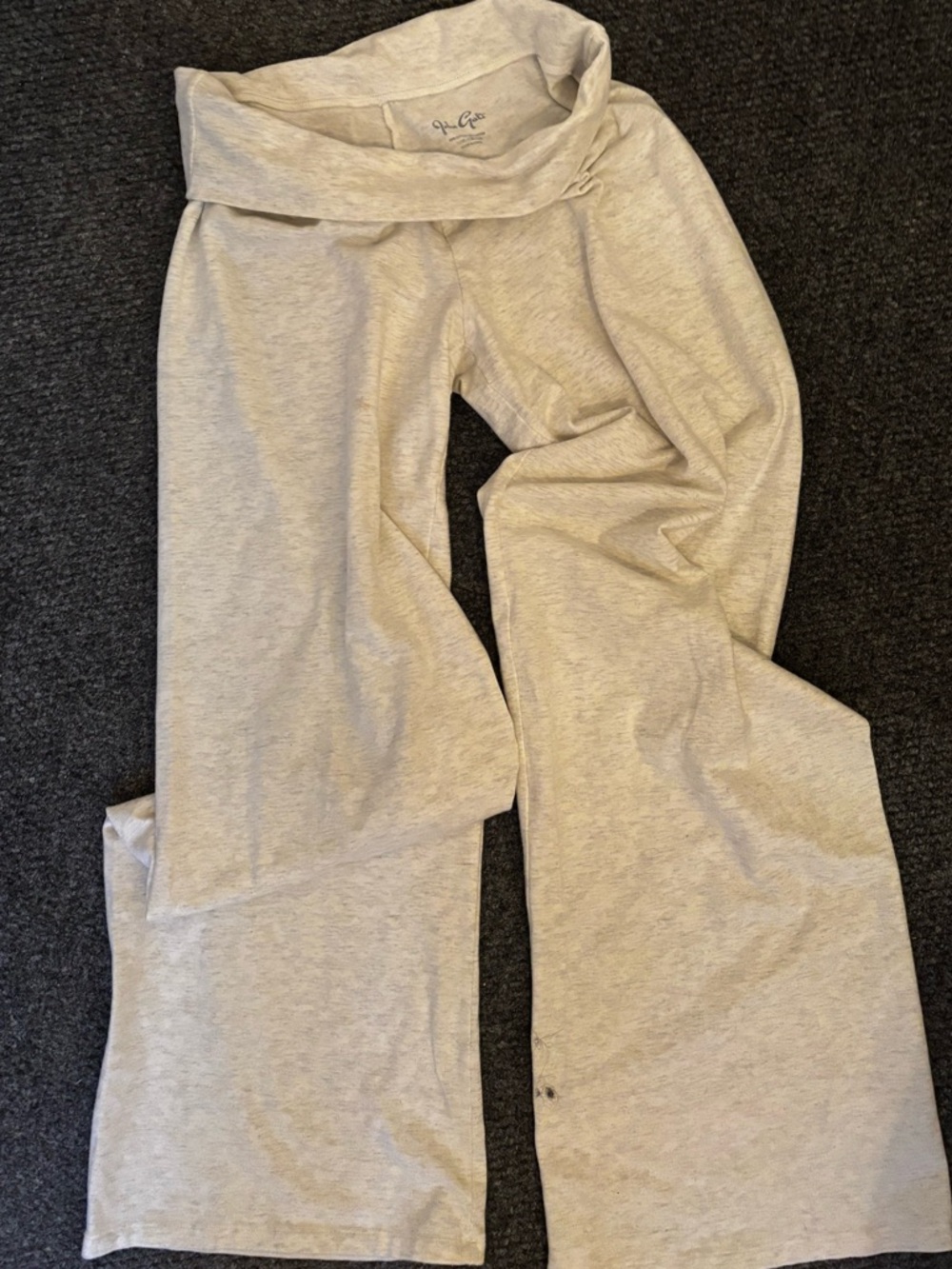 Brandy Melville Light Heather Gray Fold-Over Lounge Pants “Priscilla Pants”